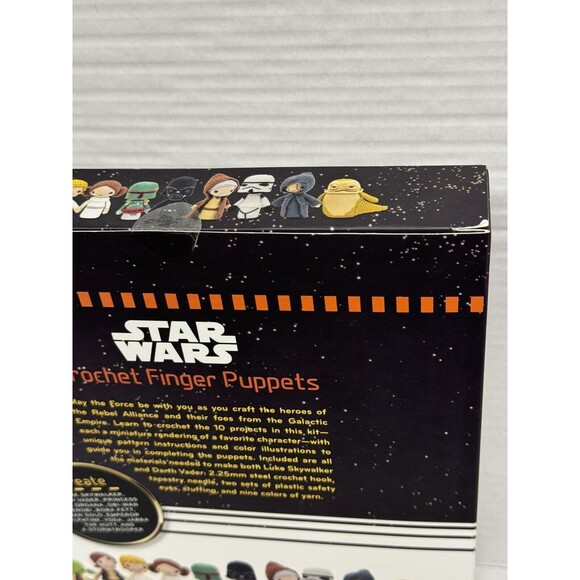 Star Wars Crochet Finger Puppets Complete Kit -Vader, Leia, Yoda,  Skywa… - Picture 4 of 8